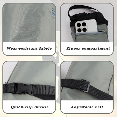 Climbing Chalk Bag, Oxford Bouldering Chalk Bag Rock Climbing Bag with Adjustable Belt, Wear-Resistant Rock Climbing Chalk Bag for Rock Climbing, Weightlifting