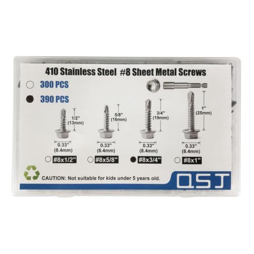 Sheet Metal Screws，Hex #8x3/4‘’（390） | Metal Fastener - color: Hex #8x3/4‘’（390）