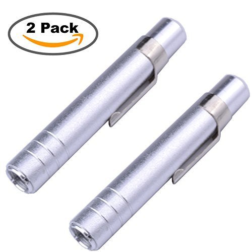 2 x Aluminum Alloy Chalk Holder Teacher's Chalk Clip Clutch (Silver) - color: Silver