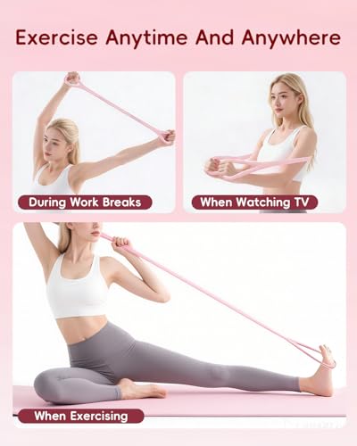 Resistance Bands for Women,2PCS Thickened TPE Arm Resistance Bands,Figure 8 Fitness Resistance Band Stretch Fitness Band for Working Out Yoga Pilates Arms Foot Leg Shoulder Waist Back - color: Blue