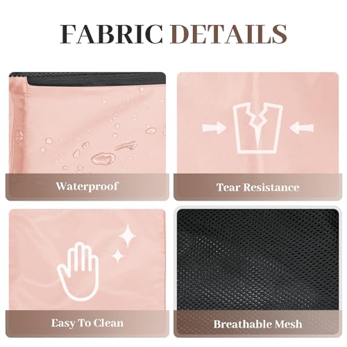 Beach Backpack with Wet Pocket Drawstring Mesh Beach Bag Waterproof Swimming Pool Backpack for Men and Women - color: Pink