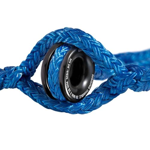Pelican Rope Arborist Sling, USA Made 5/8" Adjustable Rigging Block Sling with Aluminum Ring - Single-Head, 14,800 LBS MBS / 1,480 LBS WLL, 12 Strand Green Polyester, Tree Climbing Gear, 15 FT - style: Single-Head | 5/8" - 15 FT