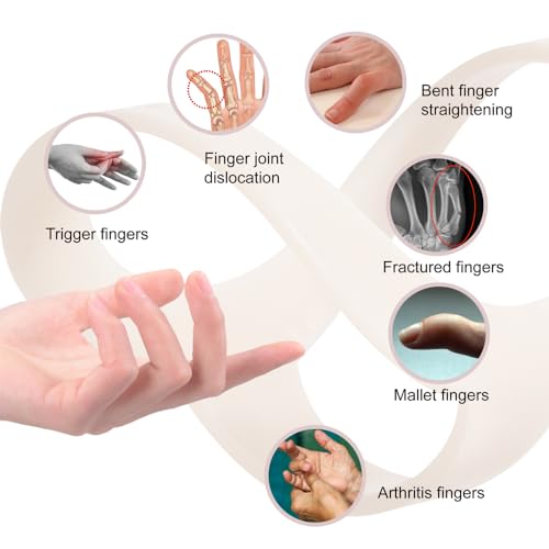 Oval Finger Splint 8 pcs, Finger Splints for Arthritis, Mallet Finger, Trigger Finger Splint, hypermobility(EDS) finger For Thumb/Middle,/Index/Pinky or Ring Finger (Large(2,3,4,5,6,7,8,9)) - size: Medium(2,3,4,5,6,7,8,9)