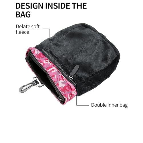 Drfeify Chalk Bag for Rock Climbing, Large Capacity Gym Chalk Bag with Adjustable Waist Belt & Zippered Pocket for Bouldering Weightlifting