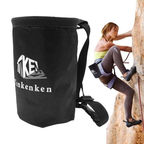 Chalk Bag for Rock Climbing High Capacity Leakproof Rock Climbing Gear | Bag High Capacity Leakproof Chalk Bag Bucket Gear Equipment Bouldering Weight-Lifting for Bouldering Rock Climbin