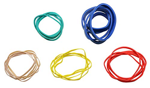 CanDo 10-1825 Hand Exerciser, Additional Latex Bands, Pack of 5 - size: 25 Bands Only, style: Latex