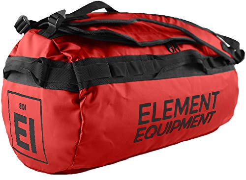 Element Equipment Trailhead Duffel Bag Shoulder Straps Waterproof Red Large - color: Red, size: Large 85 Liters