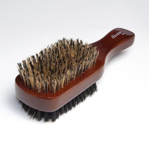 Diane Premium 100% Boar Bristle 2-Sided Club Brush for Men, Medium Firm Bristles for Thick, Curly or Coarse Hair, Mens Brush for Detangling, Smoothing, Wave Styles, Soft on Scalp, Restores Shine - style: 2-Sided Club Brush