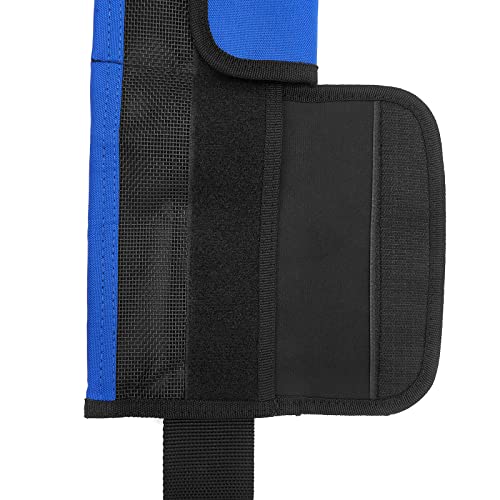 4 Neoprene Pocket Scuba Weight Belt，Spear Fishing Nylon-fit for Waist 32" to 52" - Quick-Release Buckle - color: Blue