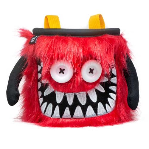 8BPLUS Chalk Bag for Rock Climbing and Bouldering, Chalk Pouch incl Belt & Biner – Cute Funny Character Design, Wide Opening, Gear with Personality, Gift for Climbers - style: OZZY