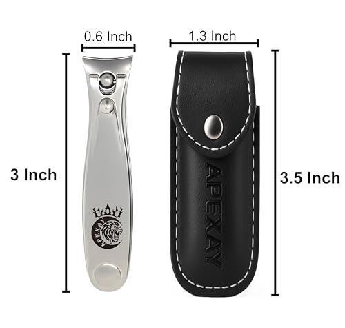Made in Solingen, Germany - APEXAY Premium Professional Nail Clipper for Men & Women, Ultra Sharp Heavy Duty Surgical Stainless Steel, Maximum Durability (Big) - size: Big