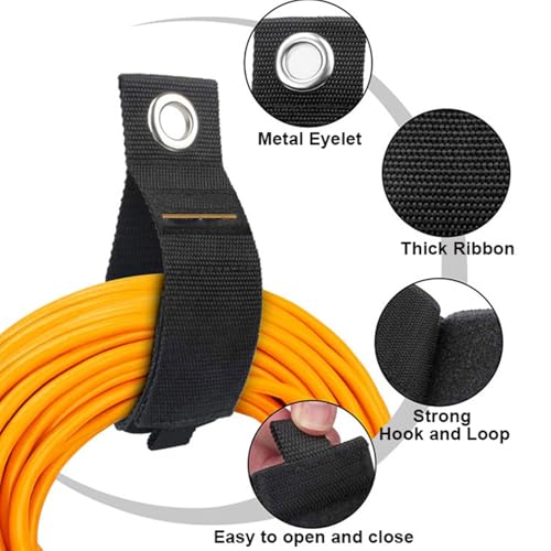 Fastening Strap Adventure Gear Fastener Suitable for Camping with Strong Nylon Texture and Easy Setups for Camping Securing During Hiking with Adjustable Hook - color: 50x508mm
