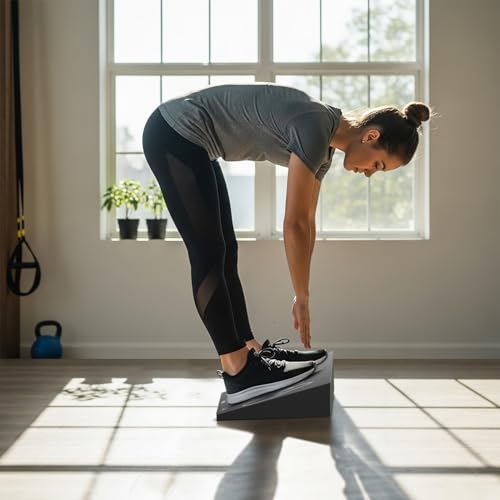 UNMERA Squat Wedge Block Non-Slip Heel Elevated Training | Improves squat form, mobility, and strength. Ideal for weightlifting and deadlifts.