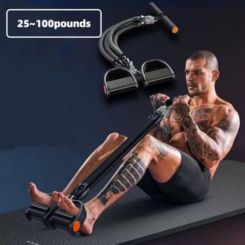 Resistance Bands for Exercise,6-Tube Elastic Yoga Pedal Puller Resistance Band, Natural Latex Tension Rope Fitness Equipment, for Abdomen/Waist/Arm/Leg Stretching Slimming Training - color: Black Plus