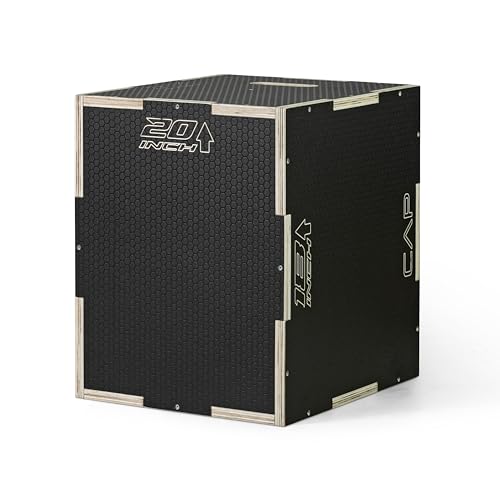 CAP Barbell 3-in-1 Plyometric Box | Multiple Styles and Sizes - size: 20in x 18in x 16in, style: NON-SLIP