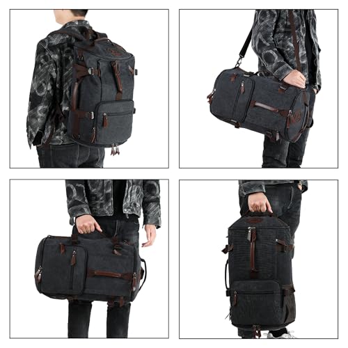 gym duffel bag backpack wrestling bag with shoe compartment 4 kinds of back method waterproof sports walking laptop - color: C-black