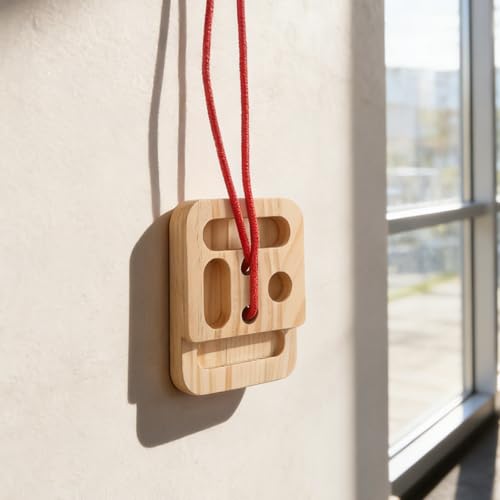 2Pcs Rock Climbing Hangboard - Wooden Hand Grip Strengthener Forearm Exerciser for Climbers Athletes - Rock Climbing Board for Hanging Practice Khaki - color: Beige