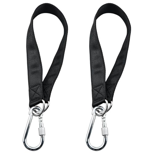 2Pack Swing Suspension Straps Heavy Duty Webbing Straps with 2 Safety Buckles, 19.7x1.3 Inches Fitness Training Accessories for Hammocks Sandbags Seats Yoga and Pulley Equipment