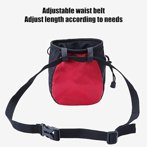 Chalk Bag for Rock Climbing Lightweight Leakproof Adjustable Pouch | Outdoor Bouldering Chalk Pouch for Outdoor Weight Lifting Training Mountaineering Climber Athlete Instructor