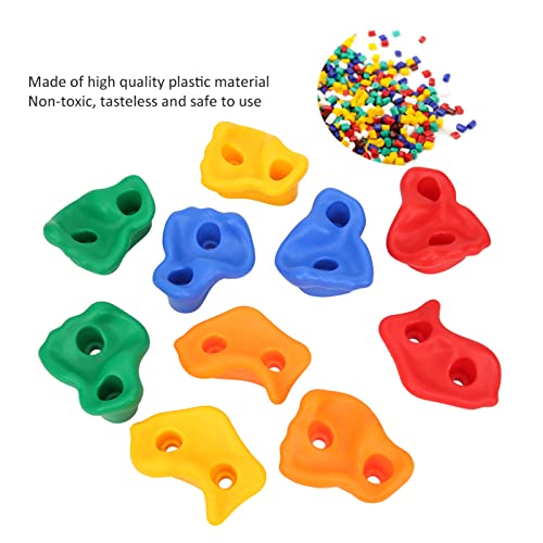 YOUTHINK Rock Climbing Holds Children's Climbing Holds Rock Climbing Holds Set of 10 for Kids with Hardware Easy Installation Climbing Sport Climbing