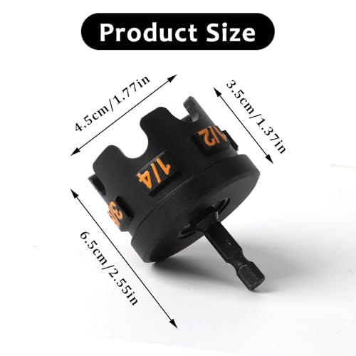 Nut Zipper Drill Attachment for Fast Nut and Bolt Removal, Nut Zipper Drill Attachment for Impact Drills, Nut Zipper Tool for 1/4", 3/8", and 1/2" Threaded Rods (Aluminum alloy) - color: Black1