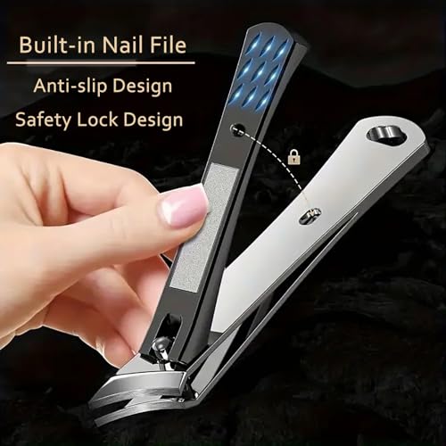 Toenail Clipper for Senior Nail Clipper for Men Women Toenail Clippers for Ingrown Nails Removal Set Thick Nail Cutter Toe Nails Clipper Kit (A-2)