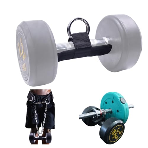 J Bryant Loading Dumbbells Strap for Dip Belt Squat Pull-up,Load Dumbbells Kettlebells on Barbells Weightlifting Accessory - size: 1 piece M