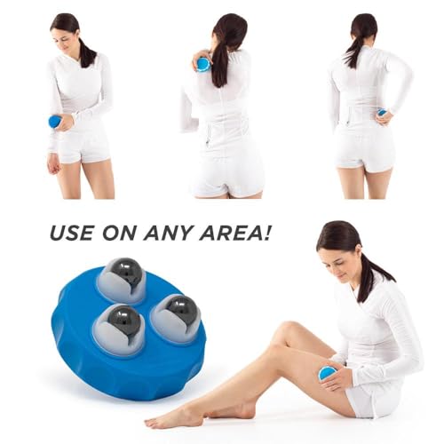 ProStretch Marble Roller, Massage Tool with Magnetic Balls for Acupressure | Portable Handheld Muscle Roller for Muscle Soreness & Deep Tissue Recovery