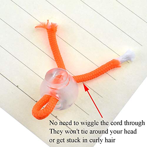 Spring Elastic Fastener Toggles Plastic Cord Lock Buttons Stopper Slider Thread Smooth Hold Tightly - color: Clear-18*15mm 40pcs