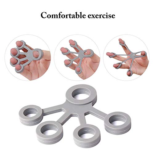 4 Pcs Silicone Finger Stretcher, Hand Stretcher for Strength Training, Soft Finger Exercise Band, Creative Resistance Tool for Finger Dexterity, Compact and Portable Design, Set of 4