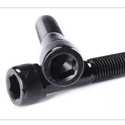 Socket Head Cap Screw, 1/4-20 x 1, Alloy Steel, Black Oxide, Hex Socket Coarse Thread, 1/4 inch Hexagonal Allen Bolt, Length: 1 inch, Full Thread (Quantity: 20) - size: 1
