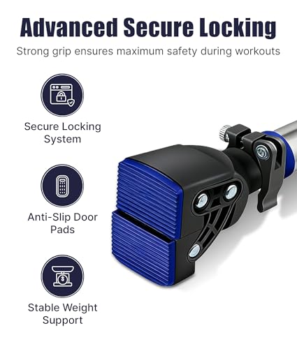 Pull Up Bar for Doorway Chin Up Bar, No Screws Door Frame Width Locking Adjustable 72-97cm (28-38 in) Body Fitness Training Equipment, Strength Training Pull-up Bars for Home Gym, Max Load 440lb