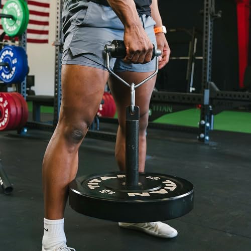 Titan Fitness Olympic Plate-Loaded Loading Pin, 300 LB Capacity, Grip Strength Training for Cable Pulley System LAT Pulldowns or Rotating Deadlift Handles