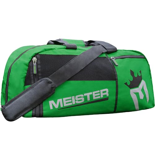Meister Vented Convertible Duffel/Backpack Gym Bag - Ideal Carry-On | Built for athletes with dual mesh ventilation and ultra-durable construction for training, travel and everyday use - color: Green