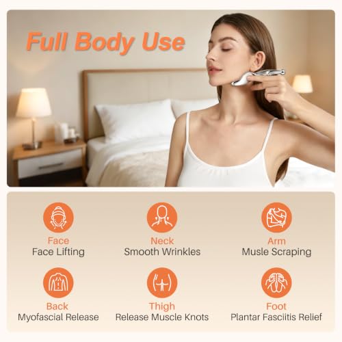 Pressure Point Massage Tool for Deep Tissue - Metal Gua Sha Tools | Metal Muscle Scraper | Thumb Saver | Acupressure Tool for Trigger Point & Pain Relief, Travel Pouch