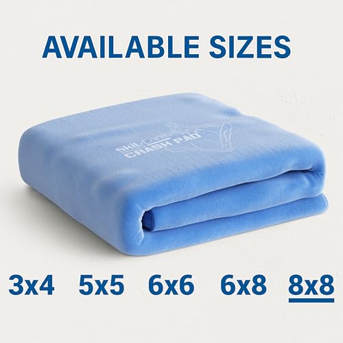 Skil-Care Crash Pad Cover Replacement, Nylon and Cozy Cloth, Machine Wash | Indoor & Outdoor Durable Cover Only (No Foam), Soft Landing, Crashpad for Kids Sensory Mat, For Active Play, Machine Washable - size: 8' x 8' Cover