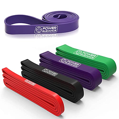 POWER GUIDANCE Pull Up Assist Bands - Heavy Duty Resistance Band, Mobility & Powerlifting Exercise Bands, Perfect for Body Stretching, Powerlifting, Resistance Training