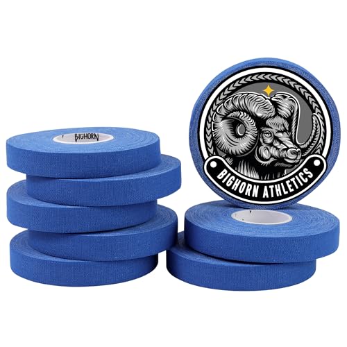 Bighorn Athletics Finger Tape, Female Climber Tin, 0.5"x45ft, 8Rolls, Blue | Climbing tape with retro design tape holder for tension support & bouldering. EZ tear, strong adhesive, residue-free. - color: Blue