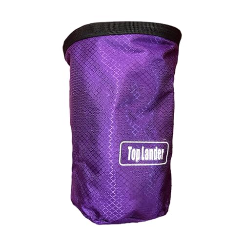 Rock Climbing Bag Anti-Slip Multifunctional Flexible | Waterproof for Climbing Bouldering Gymnastics Fitness Weight-Lifting Strongman Gym Workout Bouldering Chalk Pouch Climbing - color: Purple