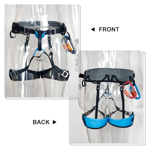 Climbing Harness, Mountaineering Rock Climbing Harness, Men Women Tree Ice Climbing Half Body, Safety Belt Rappelling - size: Medium