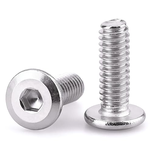1/4-20 x 5/8" Hex Socket Head Cap Screws, 304 Stainless Steel 18-8, Chamfered Countersunk Machine Screws for Furniture, Binding, Machinery, Automotive, DIY Projects, 25 PCS - size: 1/4-20 x 5/8"