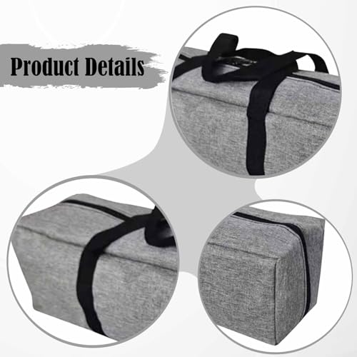 Gray Canopy Pole Bag Zippered Duffel Organizer Travelling Outdoor Camping Equipment Storage Bag for Tripod Mat Tripod Cushion, 70x15x15cm