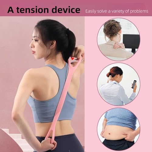 ANIS·KEAAR 2 PCS Figure 8 Resistance Band - Elastic Fitness Rope for Arm, Back, Shoulder & Full-Body Workouts | Foot, Leg, Hand Stretcher for Yoga, Pilates, Physical Therapy & Home Gym Exercise