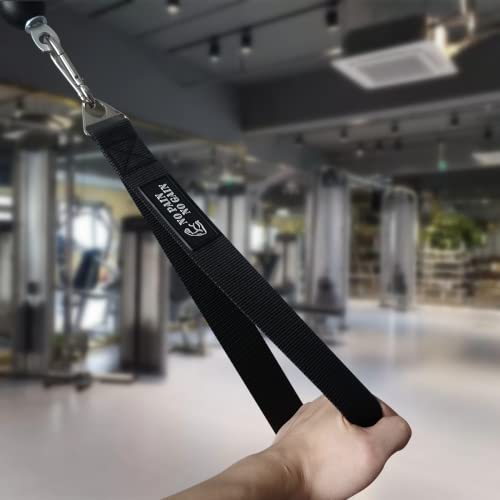 Arm Wrestling Training Strap Belt Hand Grip Arm Finger Forearm Exerciser Strengthener for Cable Machine and Free Weight - color: only strap ( not include loading pin )