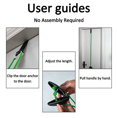 Shoulder Pulley Over The Door Physical Therapy System | Over-the-door exercise pulley designed for shoulder physical therapy exercises. - color: Green