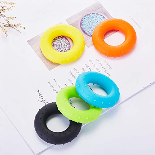 3PCS Finger Stretcher Resistance Bands Strength Trainer for Forearm Exercise Guitar Finger Strengtheners Rock Climbing 6.6 8.8 11 Pounds - color: style 7