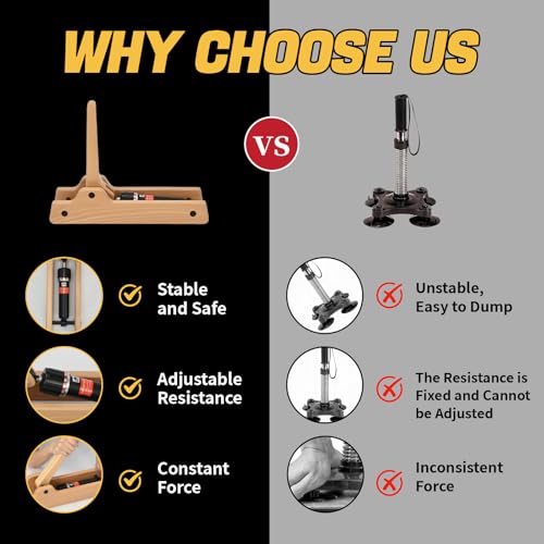 tonchean Workout Armwrestling Training Equipment | with adjustable hydraulic resistance (levels 1-12), portable, for home, gym, office