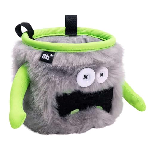 8BPLUS Chalk Bag for Rock Climbing and Bouldering, Chalk Pouch incl Belt & Biner – Cute Funny Character Design, Wide Opening, Gear with Personality, Gift for Climbers - style: DONALD