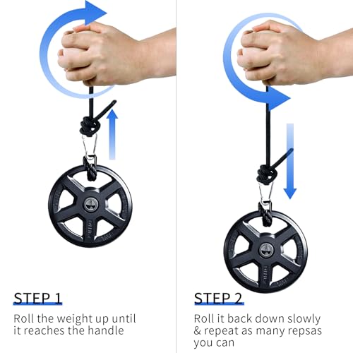 Wooden Wrist Roller and Forearm Strengthener,Grip Strength Trainer,Arm Blaster Exerciser,Strength Trainer For Fingers and Wrist. - color: Ball