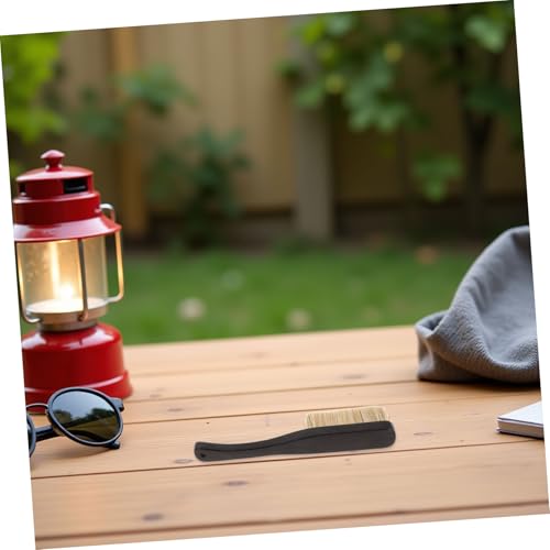 Baluue Climbing Chalk Brush with Dense Fine Boar Bristles and Wooden Handle, Rock Cleaning Tool for Outdoor and Indoor Bouldering, Chalk Removal Brush for Rock Climbing Holds and Ropes